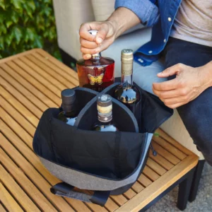 Aged & Ore Bottle Caddy 4 Bottle Capacity